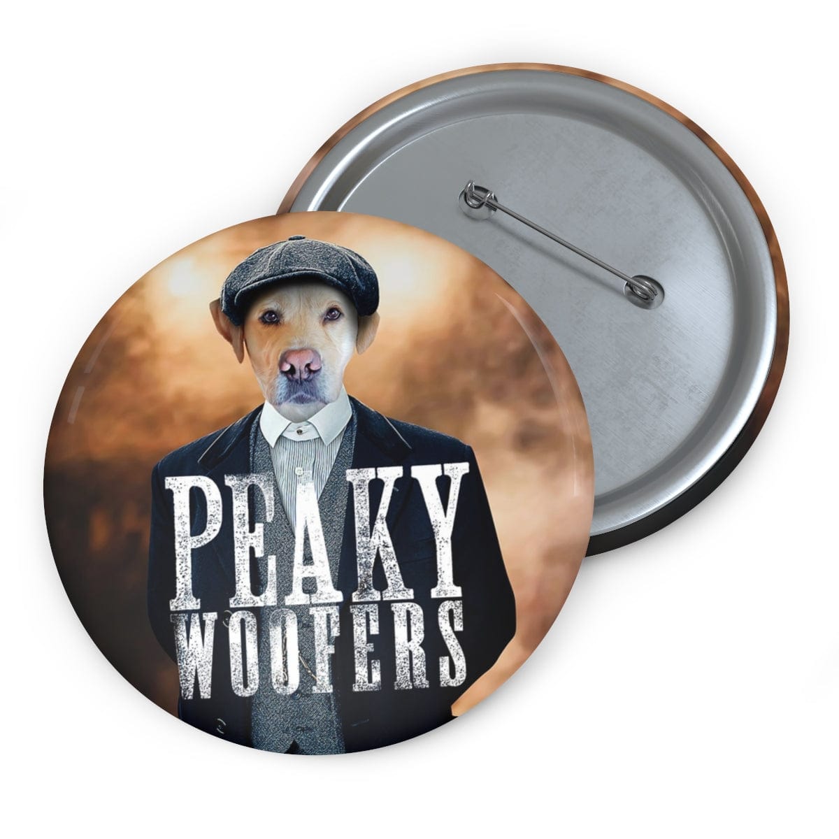 Peaky Woofer(s) (1 - 3 mascotas) Chapa personalizada