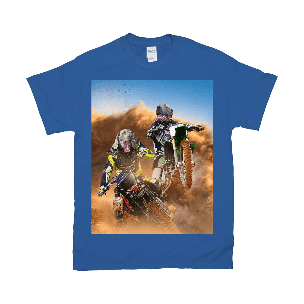 Camiseta personalizada con 2 mascotas &#39;The Motocross Riders&#39;