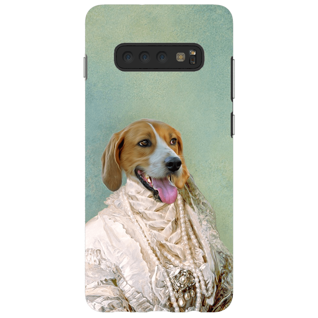 &#39;The Pearled Dame&#39; Personalized Phone Case