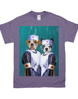 Camiseta personalizada con 2 mascotas 'Las Enfermeras' 