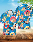 Custom Hawaiian Shirt (Gala Blue: 1-4 Pets)