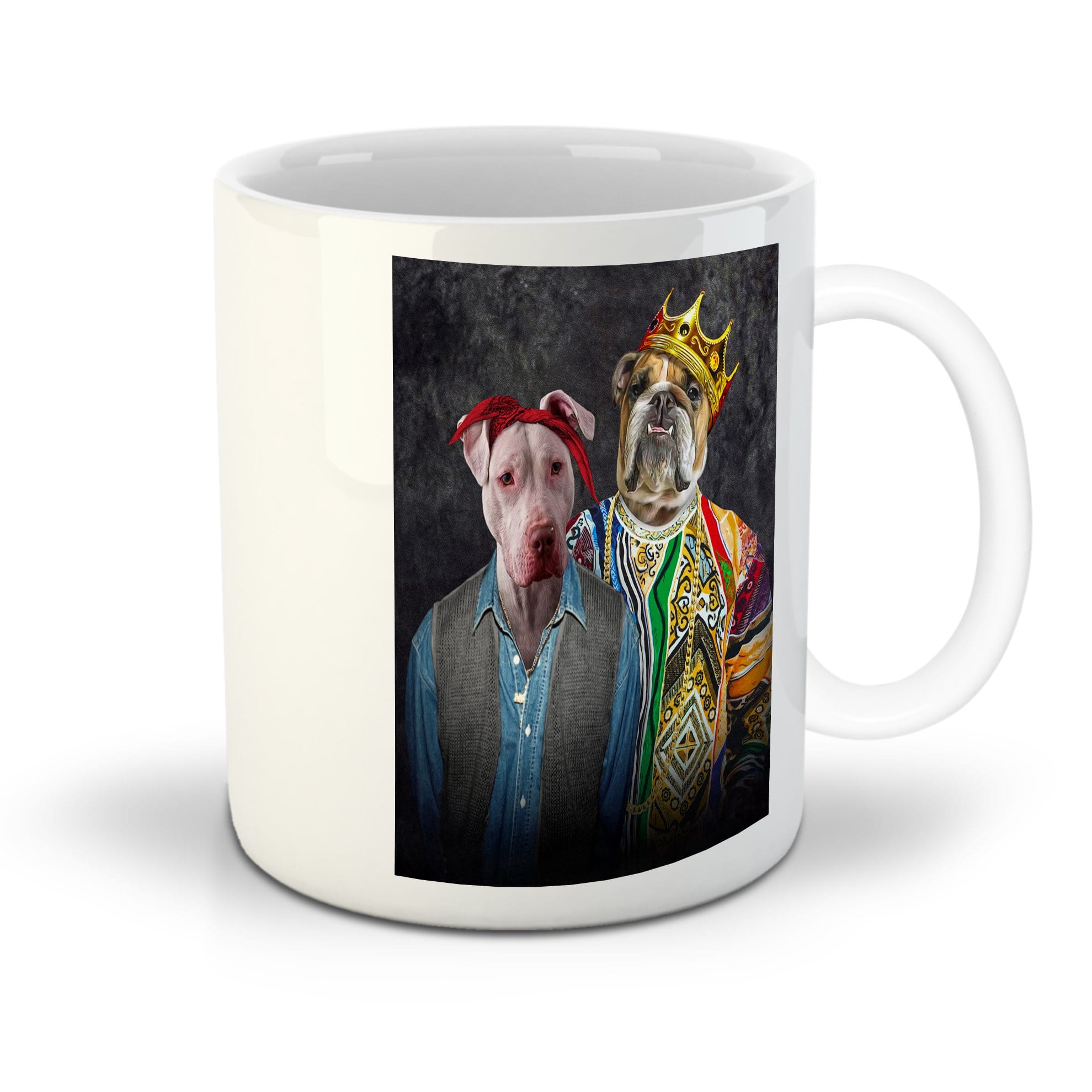 &#39;2Paw And Notorious D.O.G.&#39; Personalized 2 Pet Mug