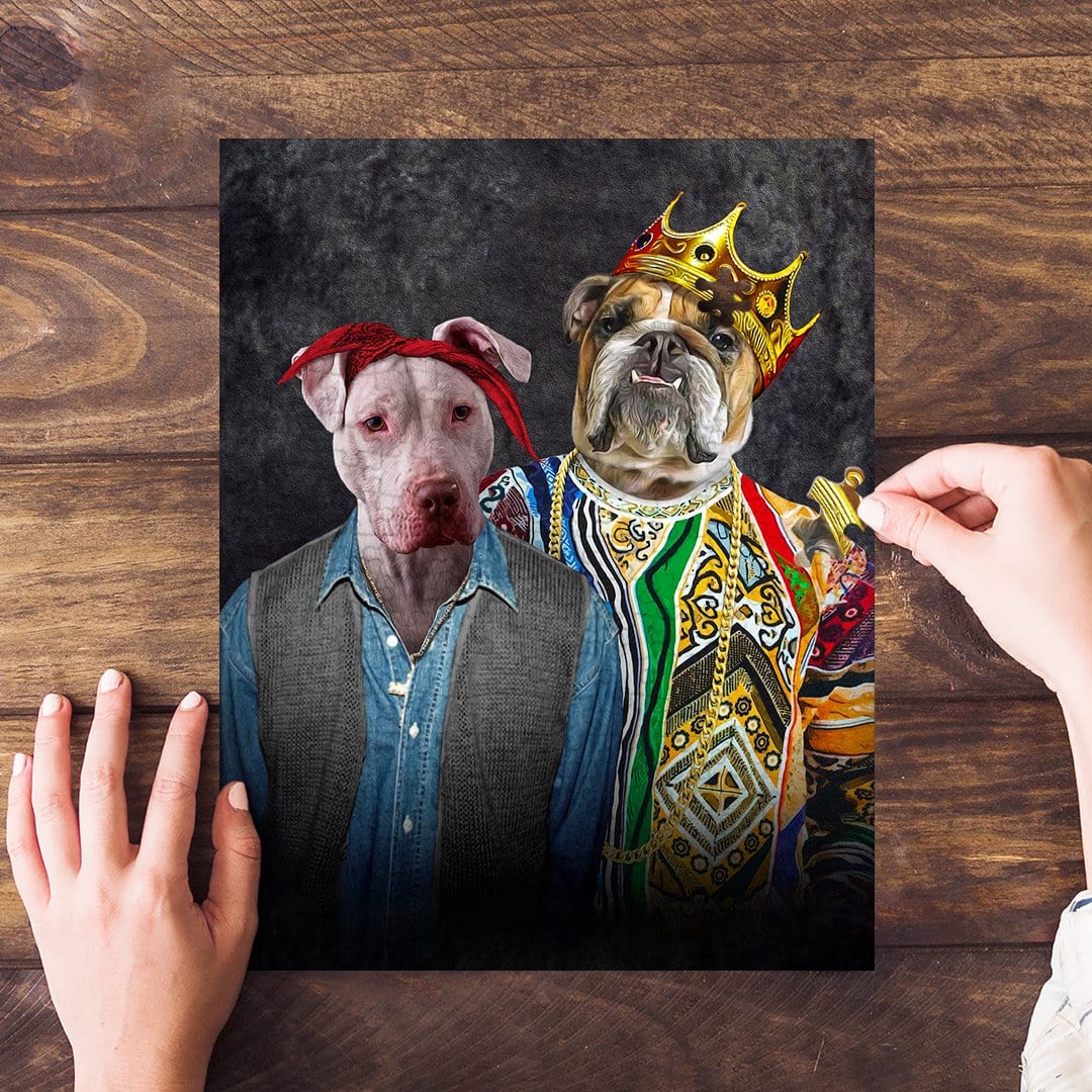 &#39;2Paw And Notorious D.O.G.&#39; Personalized 2 Pet Puzzle