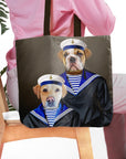 Bolsa Tote Personalizada para 2 Mascotas 'Los Marineros'