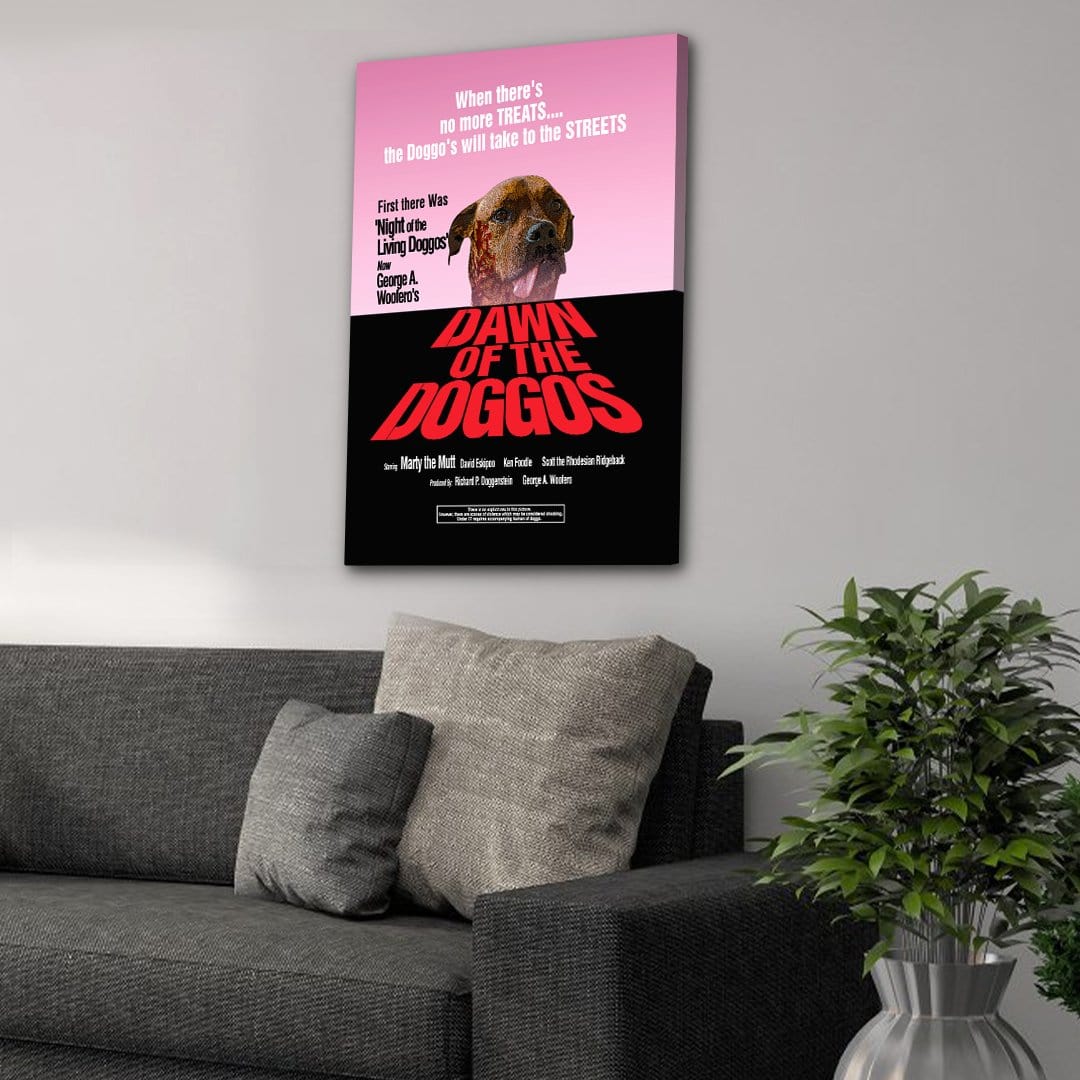 Dawn of the Doggos: Personalized Canvas