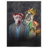 Load image into Gallery viewer, &#39;2Paw And Notorious D.O.G.&#39; Personalized 2 Pet Blanket