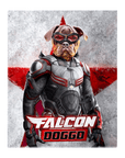 'Falcon Doggo' Personalized Pet Standing Canvas