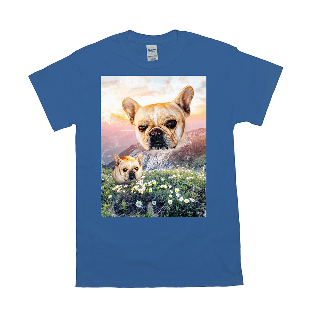 &#39;Majestic Mountain Valley&#39; Personalized Pet T-Shirt