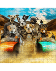 Rompecabezas personalizado de 8 mascotas 'Harley Wooferson'