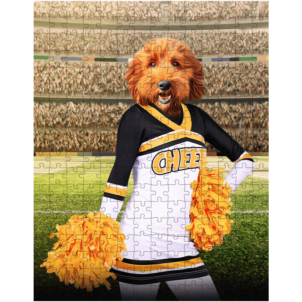 &#39;The Cheerleader&#39; Personalized Pet Puzzle