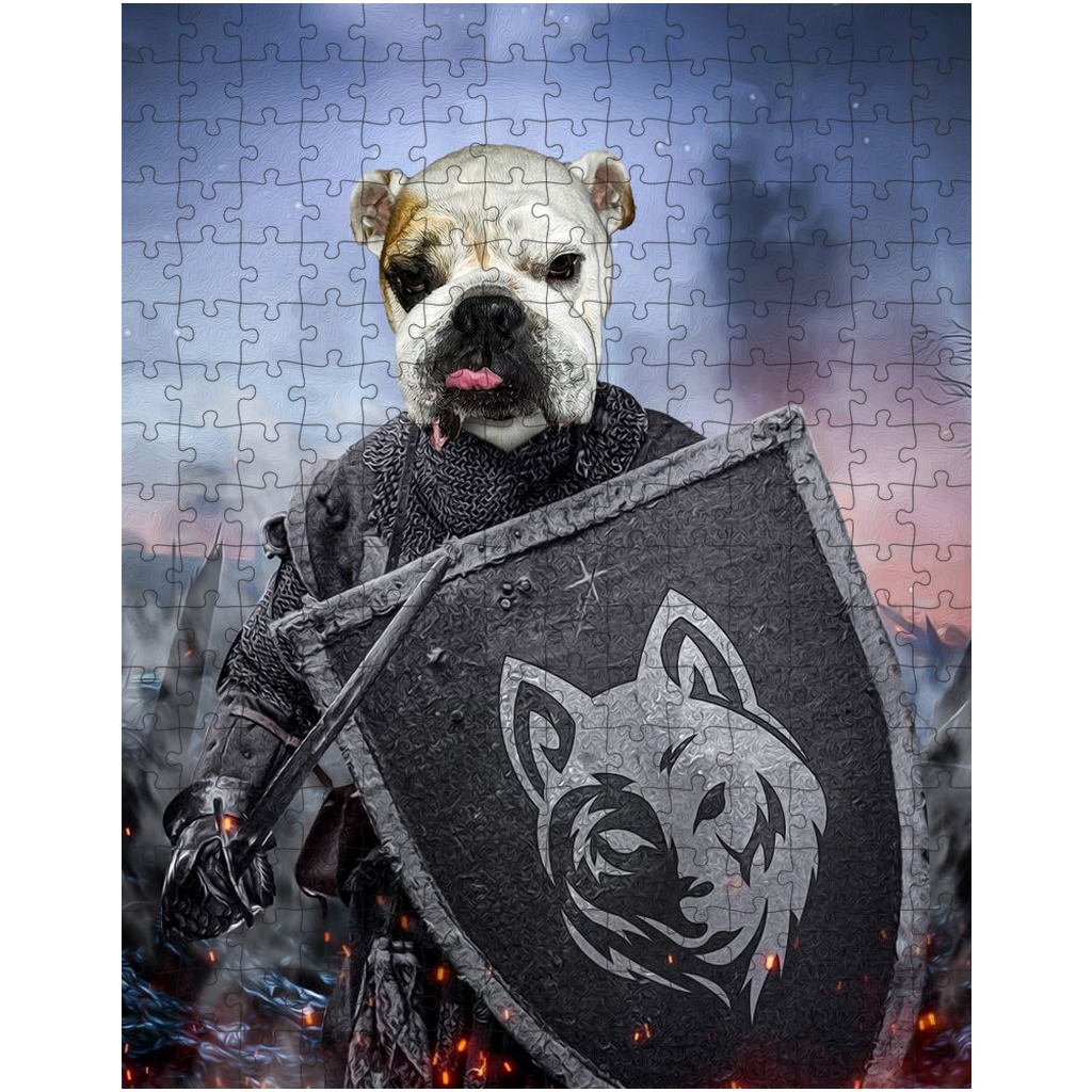 &#39;The Warrior&#39; Personalized Pet Puzzle