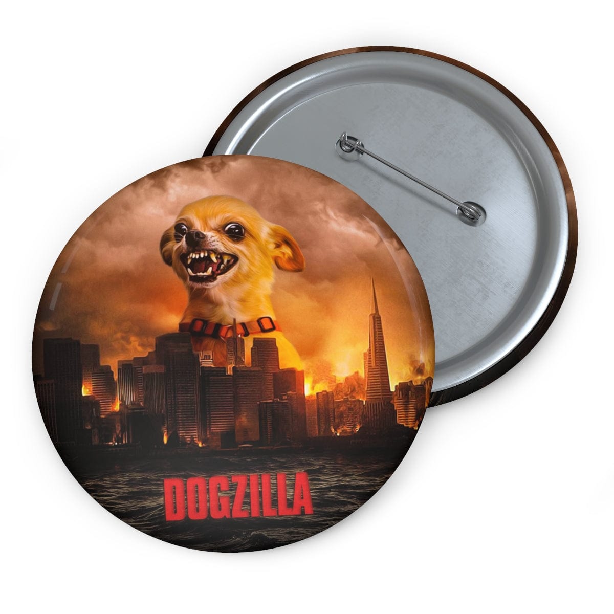 Pin personalizado de Dogzilla 