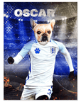 Póster Mascota personalizada 'England Doggos Soccer'