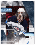 'Winnepeg Doggos Hockey' Personalized Pet Poster