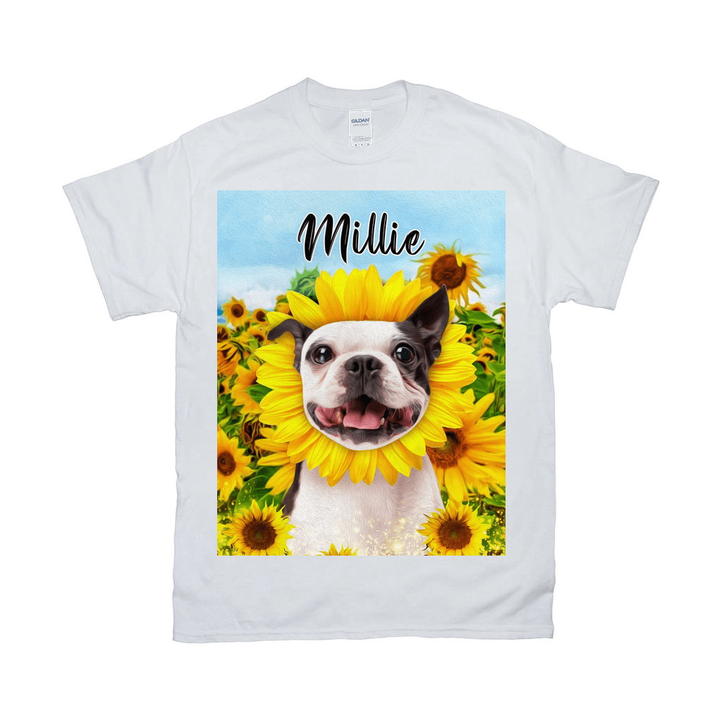 'The Sunflower' Personalized Pet T-Shirt