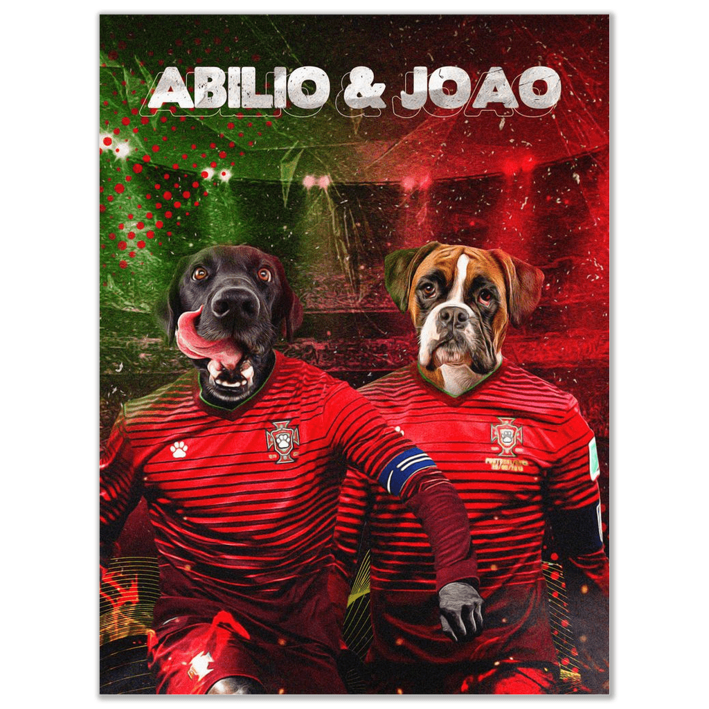 &#39;Portugal Doggos&#39; Personalized 2 Pet Poster