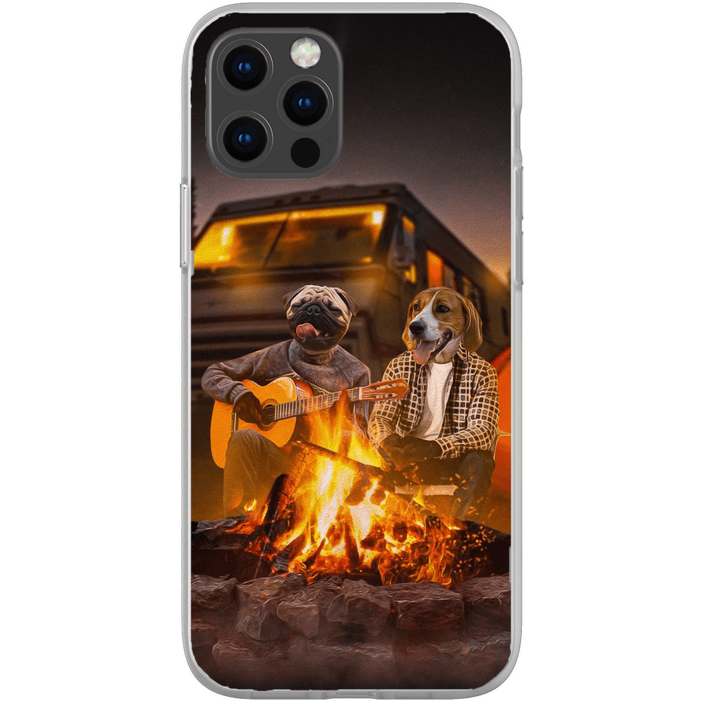 &#39;The Campers&#39; Personalized 2 Pet Phone Case