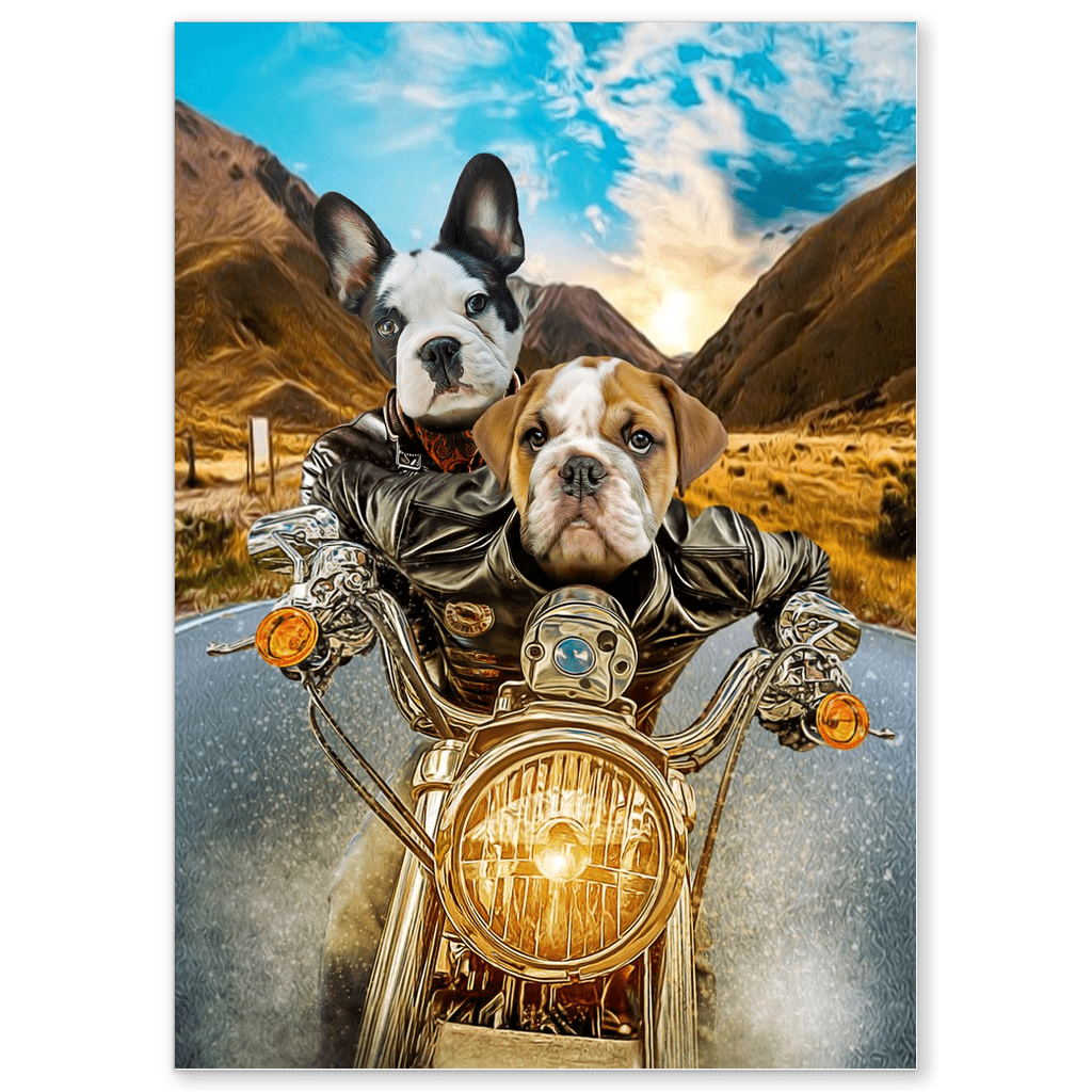 &#39;Harley Wooferson&#39; Personalized 2 Pet Poster