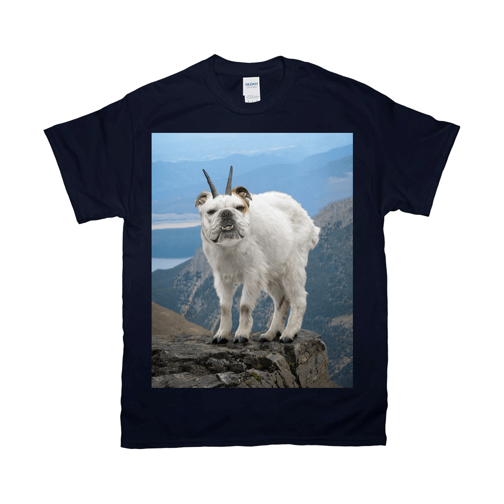 &#39;The Mountain Doggoat&#39; Personalized Pet T-Shirt