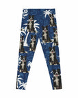 Calzas personalizadas (azul palma: 1-4 mascotas)