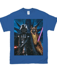 Camiseta personalizada para 2 mascotas 'Darth Woofer &amp; Jedi-Doggo'