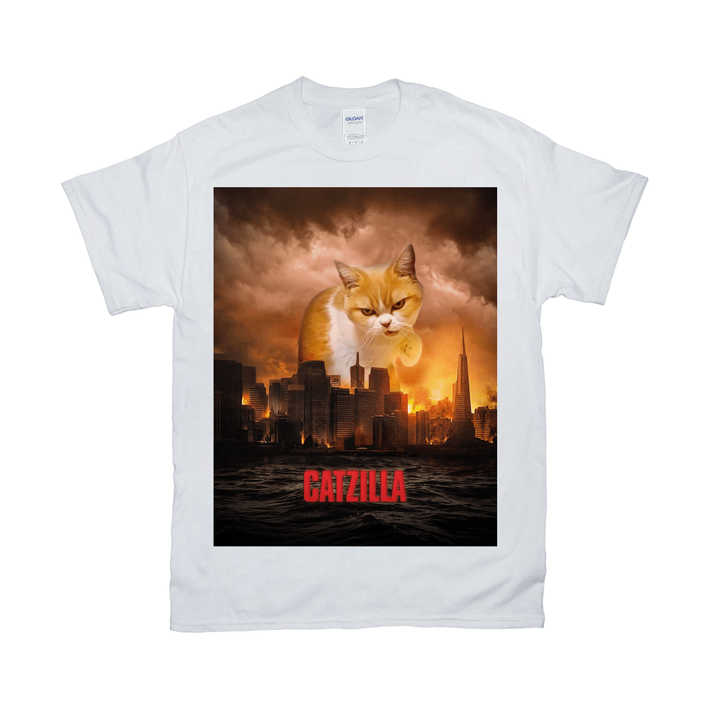 &#39;Catzilla&#39; Personalized Pet T-Shirt