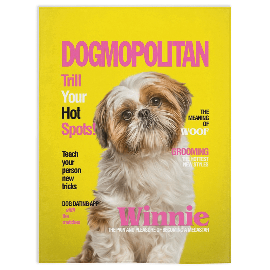Manta personalizada para mascotas &#39;Dogmopolitan&#39;