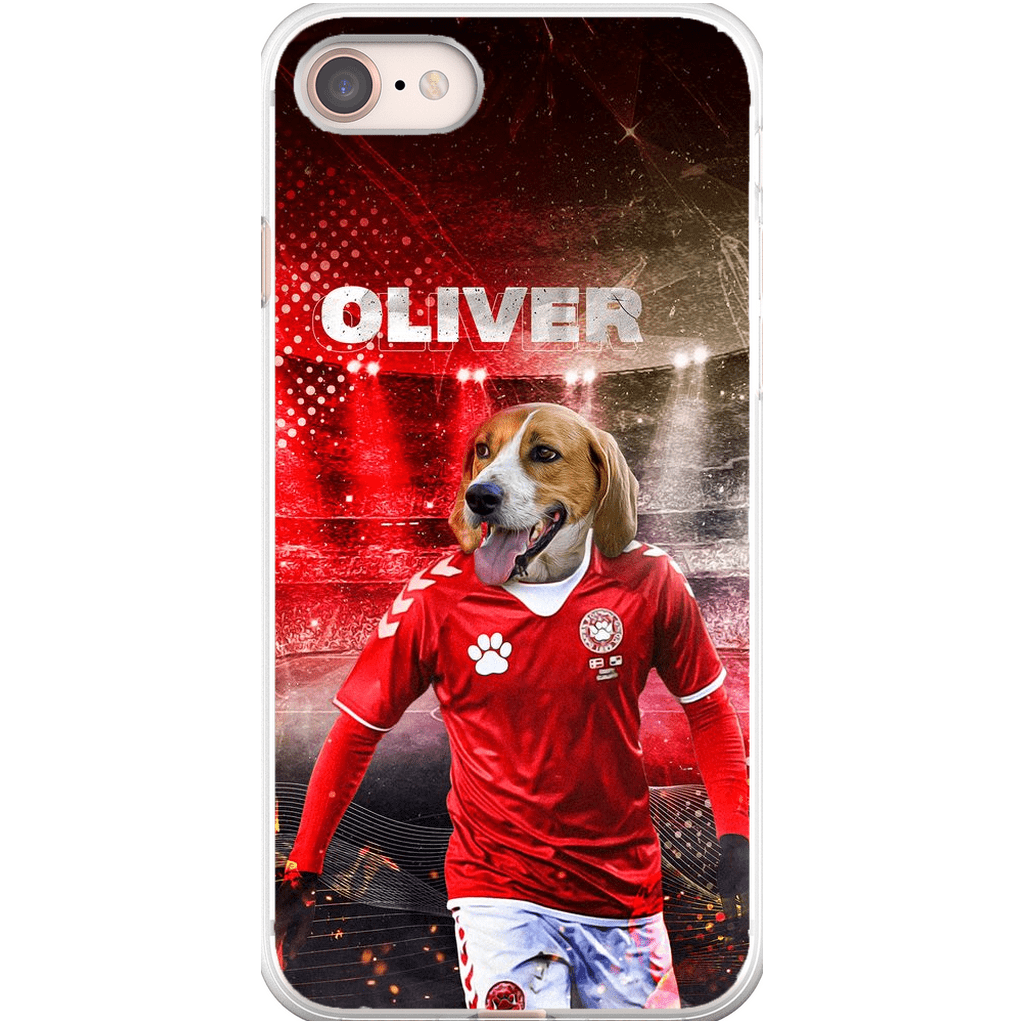 &#39;Denmark Doggos Soccer&#39; Personalized Phone Case