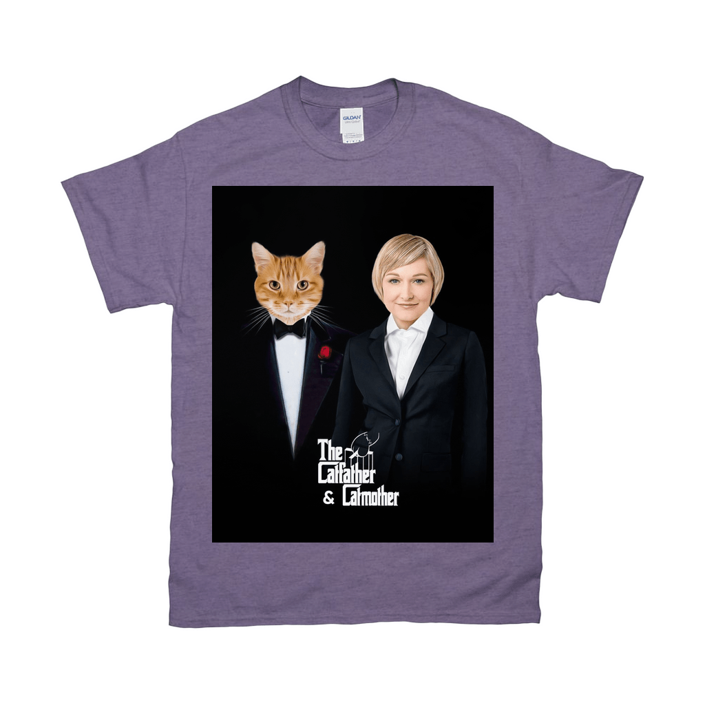 &#39;The Catfather &amp; Catmother&#39; Personalized T-Shirt