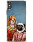Funda personalizada para teléfono con 2 mascotas 'Reina y Archiduquesa'