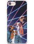 '1980s Lazer Portrait' Personalized 2 Pet Phone Case