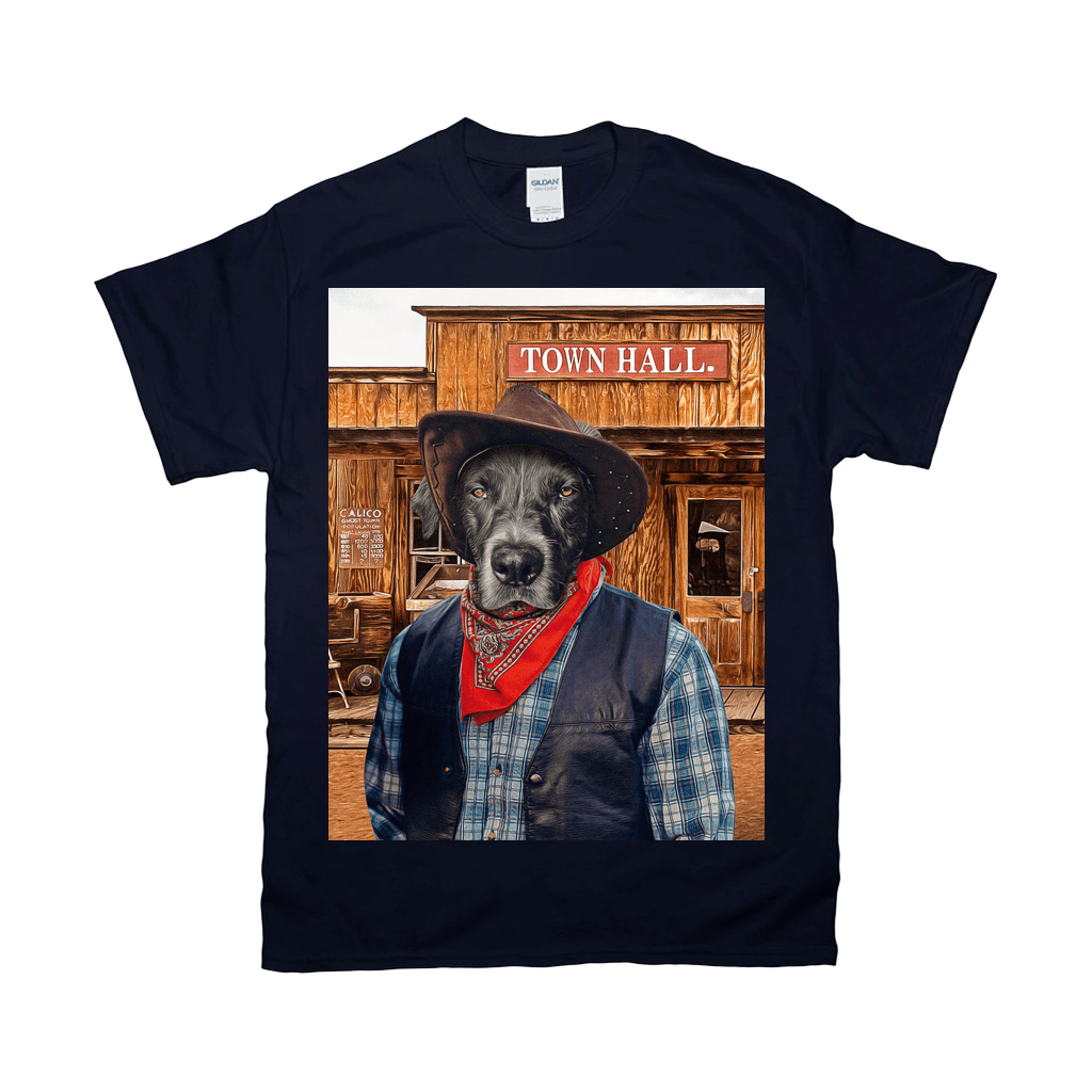 &#39;The Cowboy&#39; Personalized Pet T-Shirt