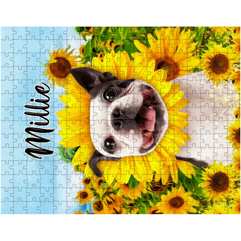 'The Sunflower' Personalized Pet Puzzle