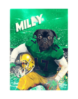 'Notre Dame Doggos' Personalized Pet Standing Canvas