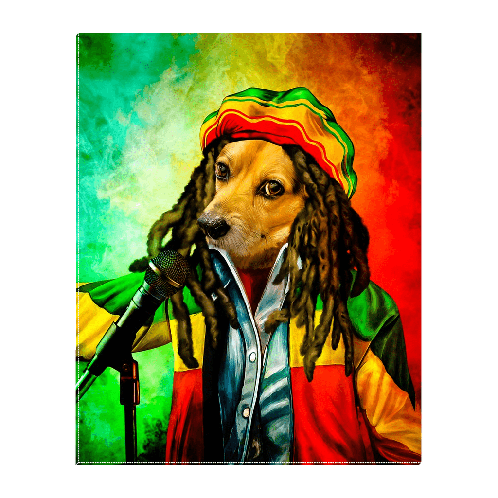 &#39;Dog Marley&#39; Personalized Pet Standing Canvas