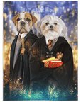 Manta personalizada para 2 mascotas 'Harry Dogger 2' 