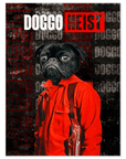 Póster de mascota personalizada 'Doggo Heist 2'