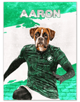 'Saudi Arabia Doggos Soccer' Personalized Pet Poster