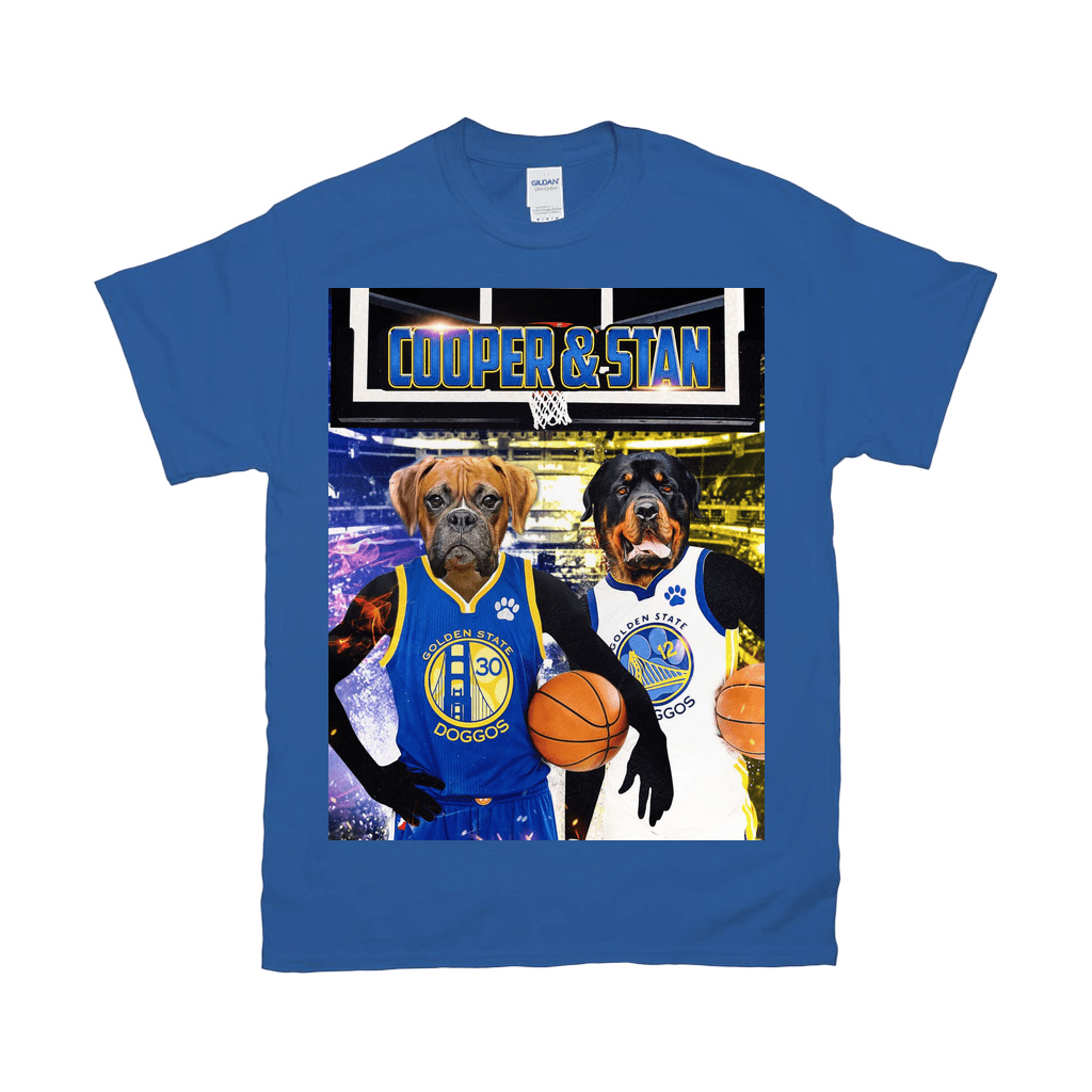 &#39;Golden State Doggos&#39; Personalized 2 Pet T-Shirt