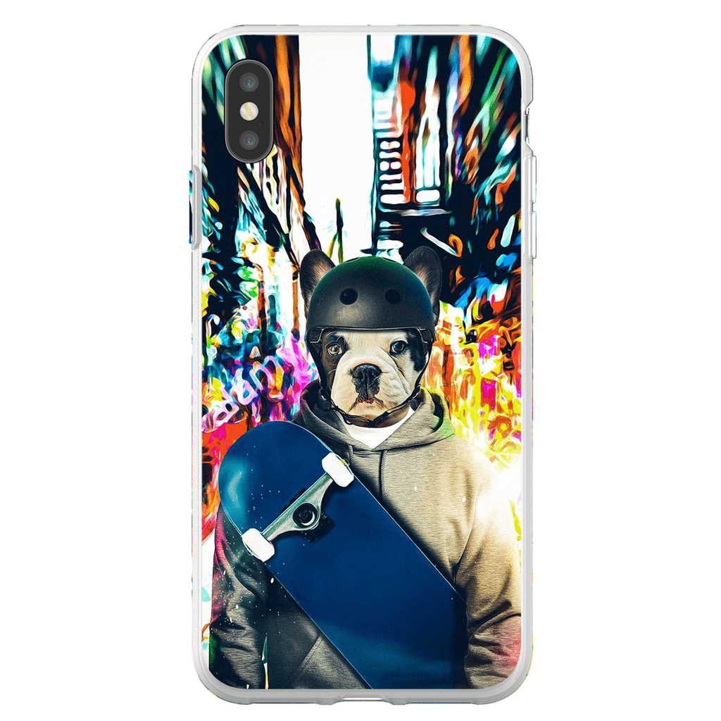 &#39;The Skateboarder&#39; Personalized Phone Case