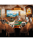 Puzzle personalizado de 6 mascotas 'The Poker Players'