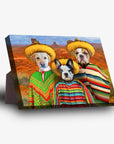 '3 Amigos' Personalized 3 Pet Standing Canvas