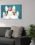 '3 Angels' Personalized Pet Canvas