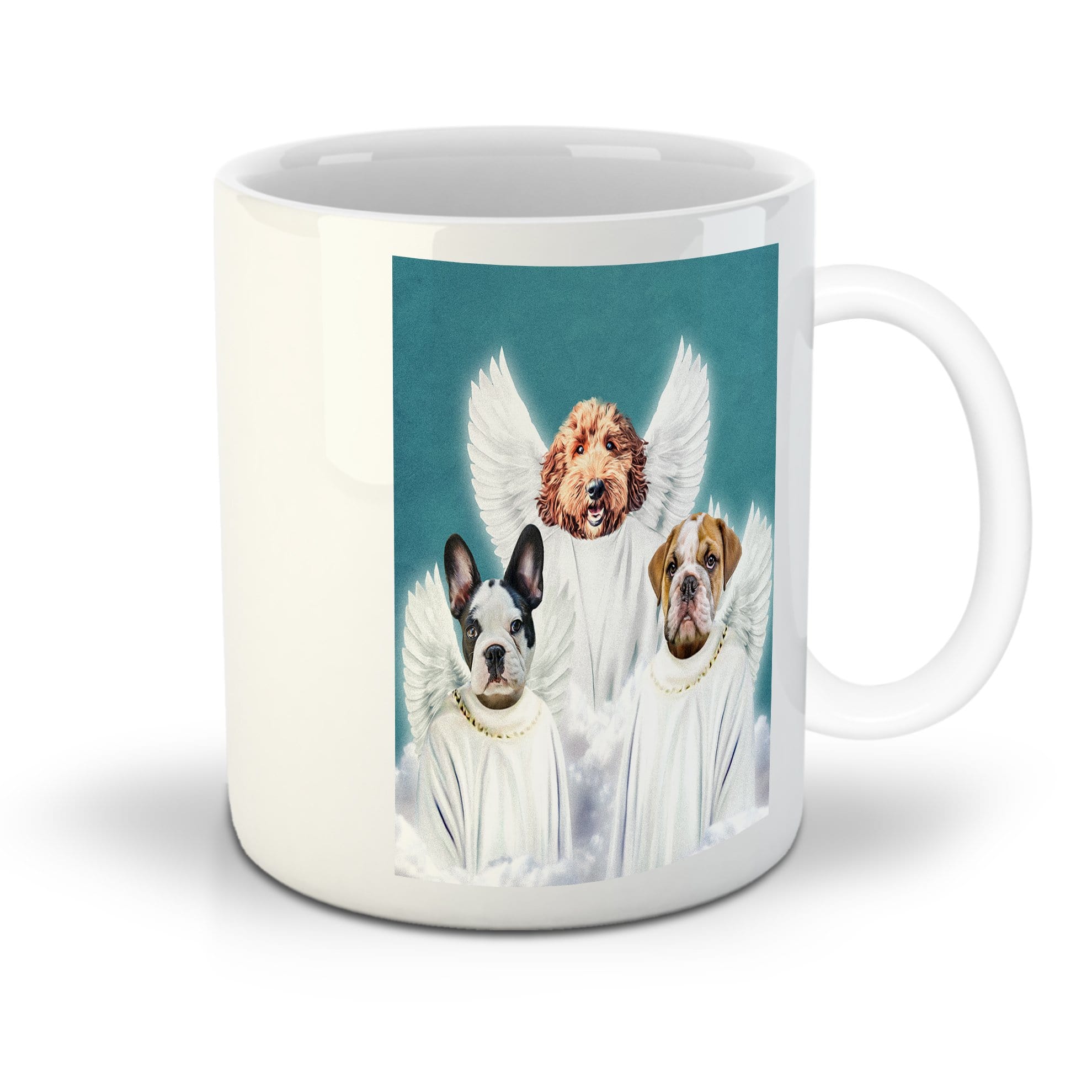 &#39;3 Angels&#39; Personalized 3 Pet Mug