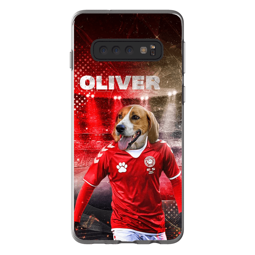 &#39;Denmark Doggos Soccer&#39; Personalized Phone Case