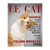 'Le Cat' Personalized Pet Standing Canvas