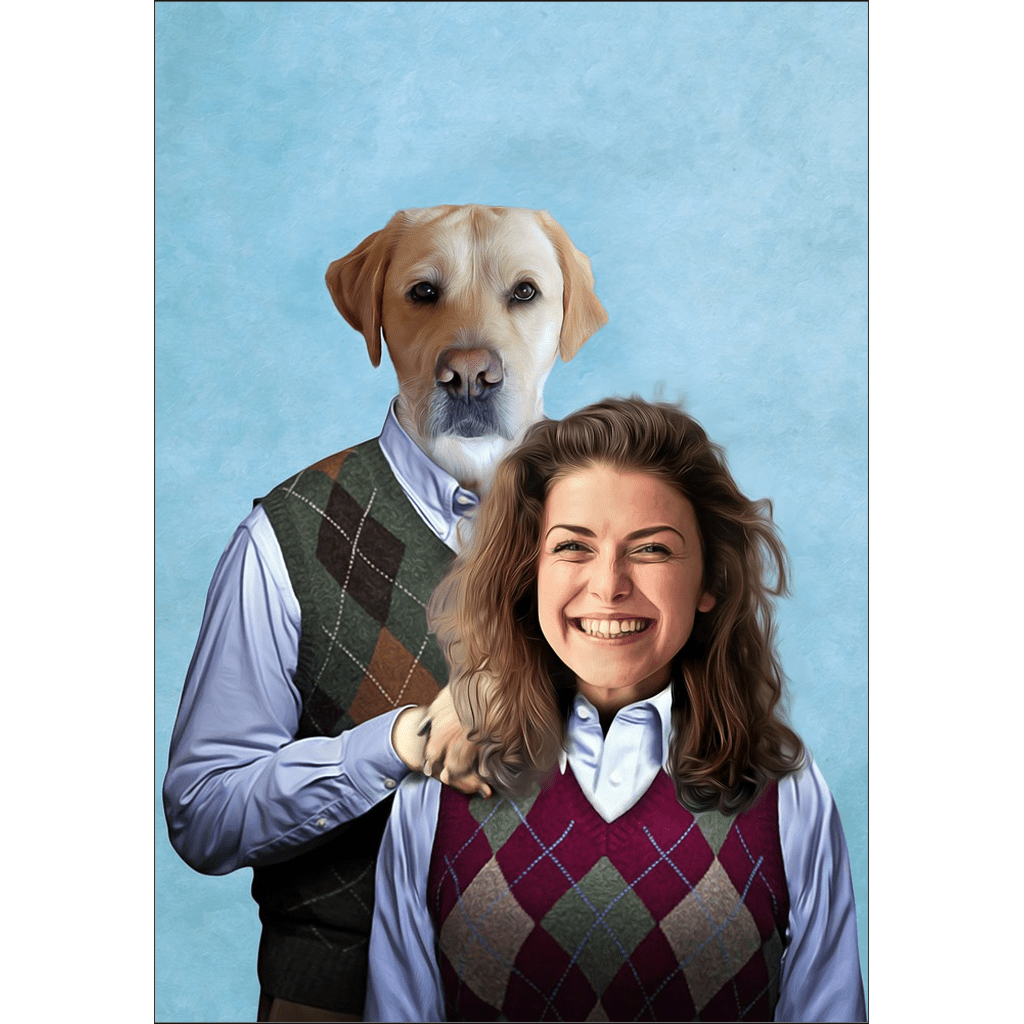 &#39;Step Doggo &amp; Human (Female)&#39; Personalized Poster