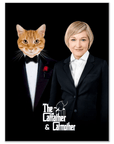 'The Catfather & Catmother' Personalized Poster