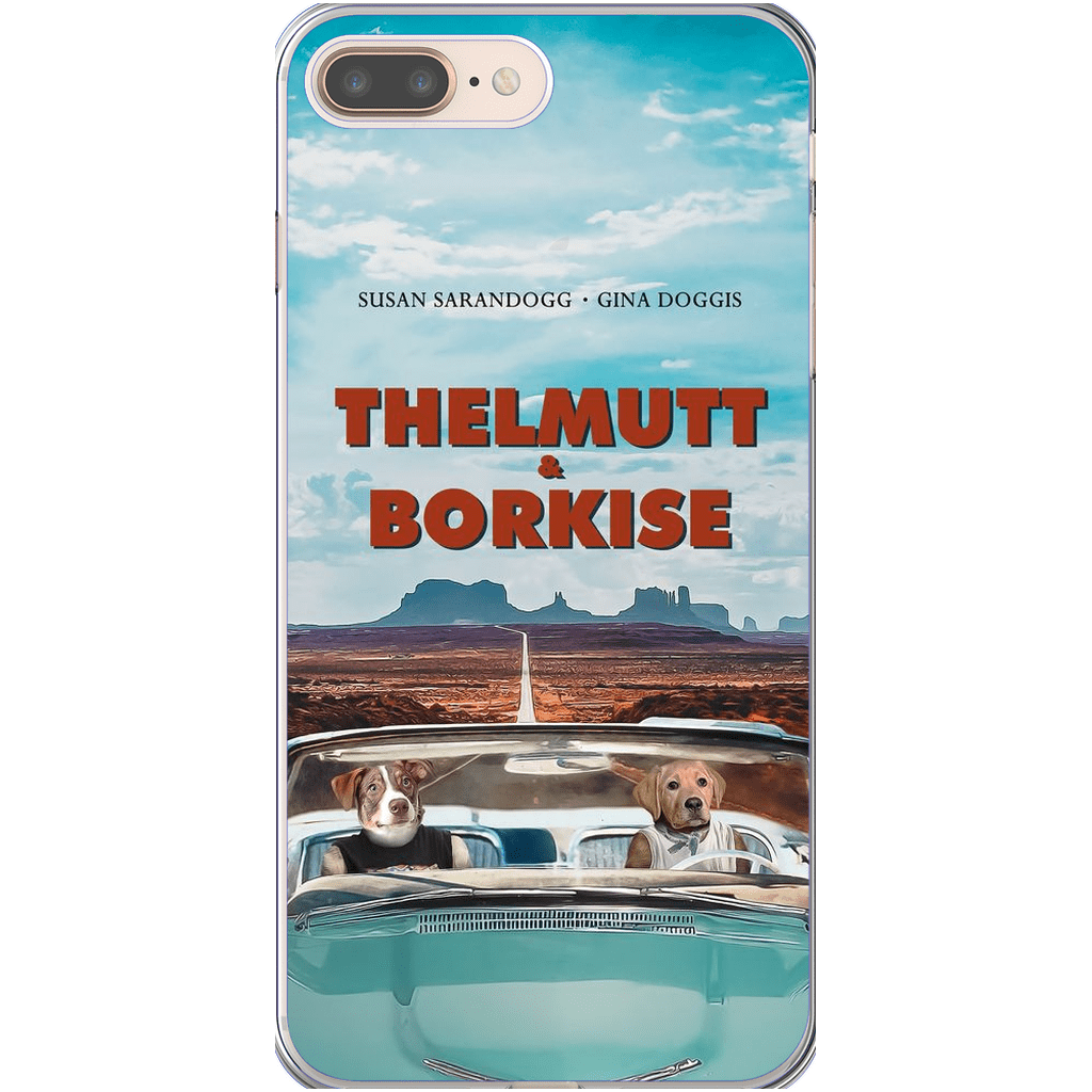 &#39;Thelmutt and Borkise&#39; Personalized 2 Pet Playing Cards