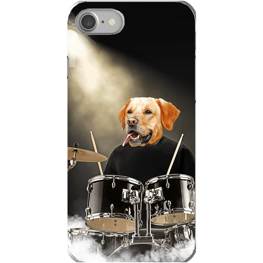 &#39;The Drummer&#39; Personalized Phone Case